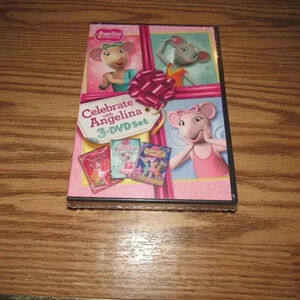 CELEBRATE WITH ANGELINA 3-DVD Set~Nutcracker/Ballerina/ Shining Star Trophy~SEAL